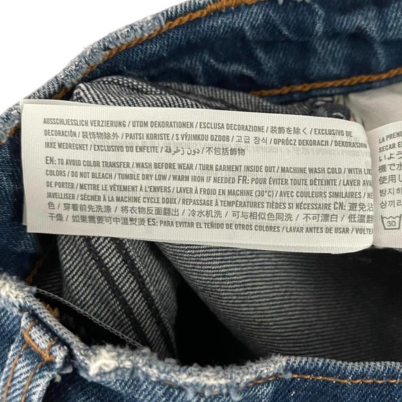 Abercrombie & Fitch The 90s Straight Ultra High Rise Curve Love in Med Wash, 26 - Picture 4 of 8